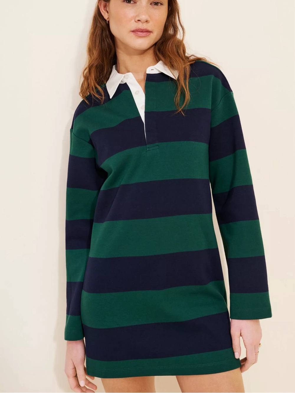 Dolan Rugby Stripe Mini Polo Dress XS